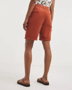 Rust Soft Stretch Cargo Detail Shorts| Rust -Trendy Rae Sales y01gz605720w