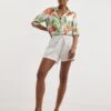 White Soft Cotton Shorts| White -Trendy Rae Sales y01gz619747w