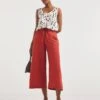 Cinnamon Linen Mix Wide Leg Culottes| Cinnamon -Trendy Rae Sales y01gz623719w