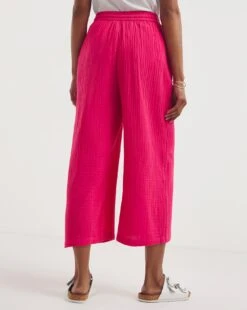 Watermelon Pink Soft Cotton Culottes| Watermelon 9 Watermelon Pink Soft Cotton Culottes| Watermelon -Trendy Rae Sales y01gz624722w