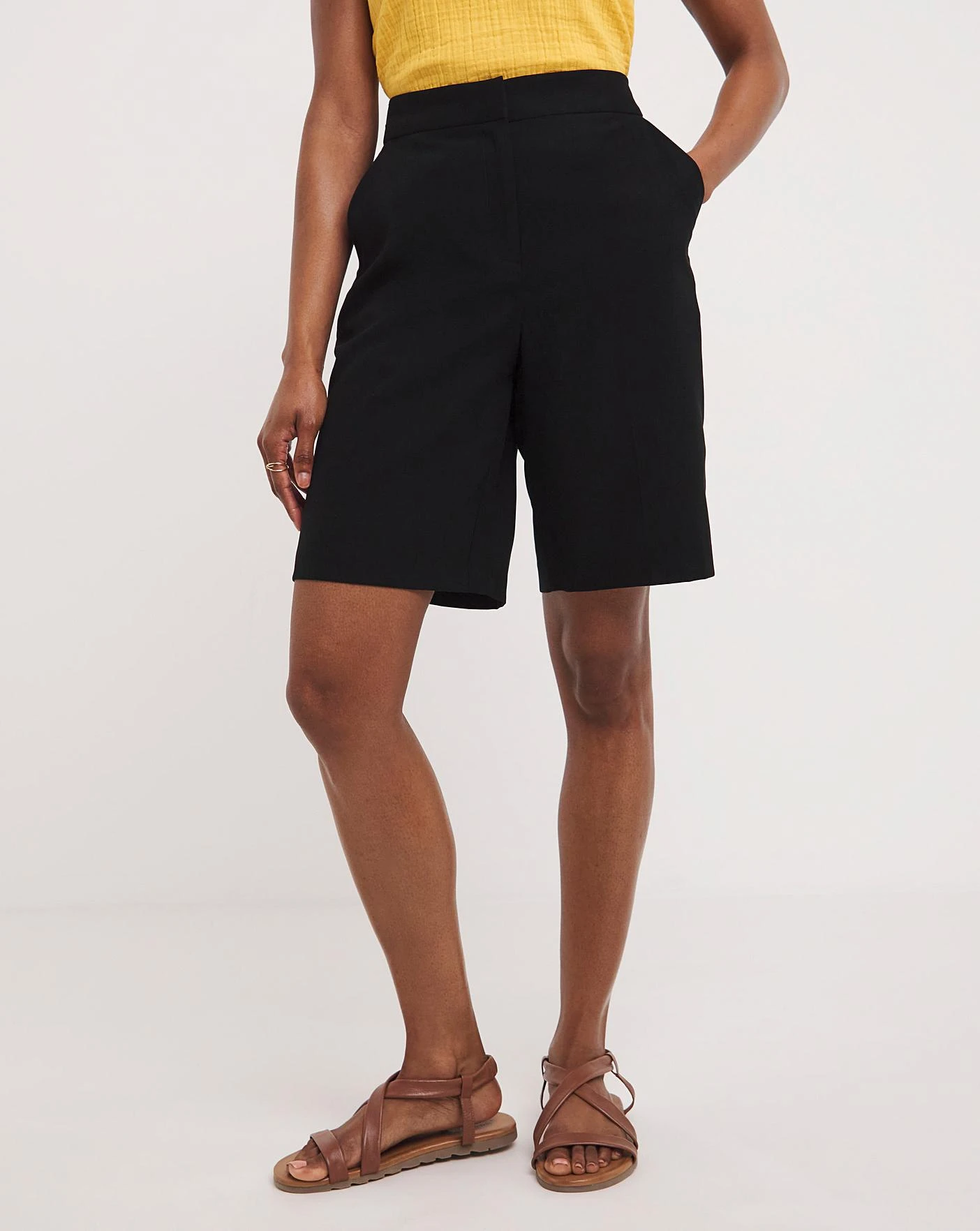 Black Soft Premium Bermuda Shorts| Black 4 Black Soft Premium Bermuda Shorts| Black - Image 2