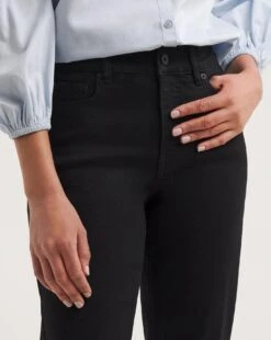 24/7 Black Straight Leg Jeans Made With Organic Cotton| Black 8 24/7 Black Straight Leg Jeans Made With Organic Cotton| Black -Trendy Rae Sales y01hq354735w