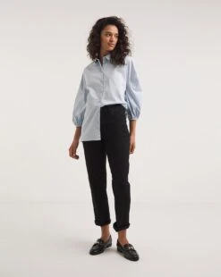 24/7 Black Straight Leg Jeans Made With Organic Cotton| Black