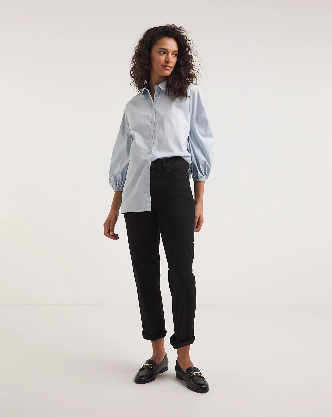 24/7 Black Straight Leg Jeans Made With Organic Cotton| Black 3 24/7 Black Straight Leg Jeans Made With Organic Cotton| Black