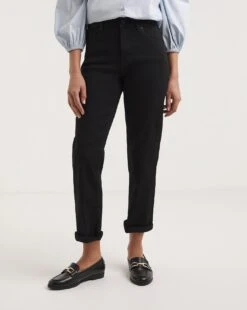 24/7 Black Straight Leg Jeans Made With Organic Cotton| Black 9 24/7 Black Straight Leg Jeans Made With Organic Cotton| Black -Trendy Rae Sales y01hq354738w