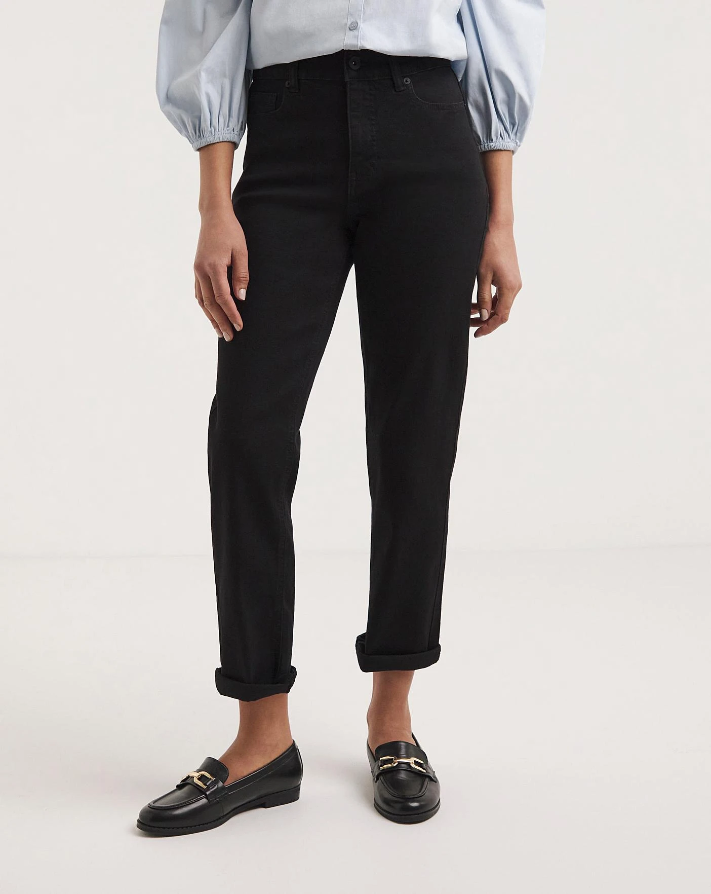 24/7 Black Straight Leg Jeans Made With Organic Cotton| Black 6 24/7 Black Straight Leg Jeans Made With Organic Cotton| Black - Image 4