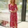 Joe Browns Savannah Boho Maxi Dress| Red Multicolour -Trendy Rae Sales y01if829500s