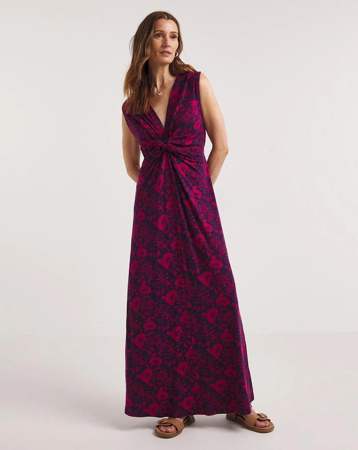 Joe Browns Must Have Marvellous Floral Print Maxi Dress| Plum 3 Joe Browns Must Have Marvellous Floral Print Maxi Dress| Plum