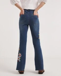 Joe Browns Carnival Embroidery Bootcut Jeans| Blue -Trendy Rae Sales y01if876736w