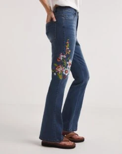 Joe Browns Carnival Embroidery Bootcut Jeans| Blue -Trendy Rae Sales y01if876737w