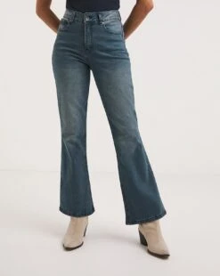 24/7 Vintage Blue Bootcut Jeans Made With Organic Cotton| Vintage Blue -Trendy Rae Sales y01nb617736w