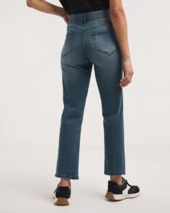 24/7 Vintage Blue Straight Leg Jeans Made With Organic Cotton| Vintage Blue -Trendy Rae Sales y01nb621738w