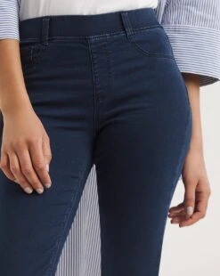Bella Dark Indigo Pull On Slim Leg Jeggings| Dark Indigo -Trendy Rae Sales y01nb663738w