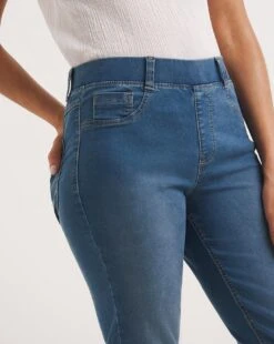 Bella Mid Blue Pull On Slim Leg Jeggings| Mid Blue -Trendy Rae Sales y01nb664737w