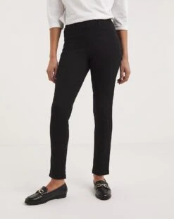 Bella Black Pull On Slim Leg Jeggings| Black -Trendy Rae Sales y01nb665736w