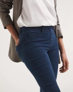 Erin Dark Indigo Pull On Bootcut Jeggings| Dark Indigo -Trendy Rae Sales y01nb897737w