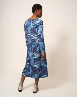 White Stuff Elisa Dress| Blue Multi-coloured -Trendy Rae Sales y01nl823572s