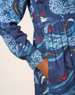 White Stuff Elisa Dress| Blue Multi-coloured -Trendy Rae Sales y01nl823573s