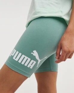 PUMA Essential Logo Cycle Shorts| Sage -Trendy Rae Sales y01pa292730w