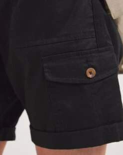 Soft Cargo Shorts| Black -Trendy Rae Sales y01pc335729w