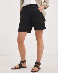 Soft Cargo Shorts| Black -Trendy Rae Sales y01pc335731w