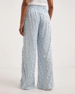 Spun Viscose Pull On Wide Leg Trouser| Blue Print -Trendy Rae Sales y01pc355738w
