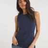Navy Basic Cotton Tank Top Vest| Navy -Trendy Rae Sales y01qb738708w