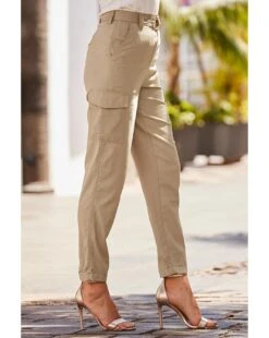 Sosandar Utility Trouser| Taupe -Trendy Rae Sales y01re107614s