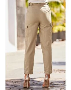 Sosandar Utility Trouser| Taupe -Trendy Rae Sales y01re107615s