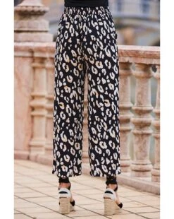Sosandar Animal Print Culotte| Brown Multi-coloured -Trendy Rae Sales y01re108502s