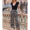 Sosandar Animal Print Culotte| Brown Multi-coloured -Trendy Rae Sales y01re108503c