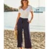 Sosandar Spot Cropped Culotte| Navy 1 Sosandar Spot Cropped Culotte| Navy -Trendy Rae Sales y01re111500s