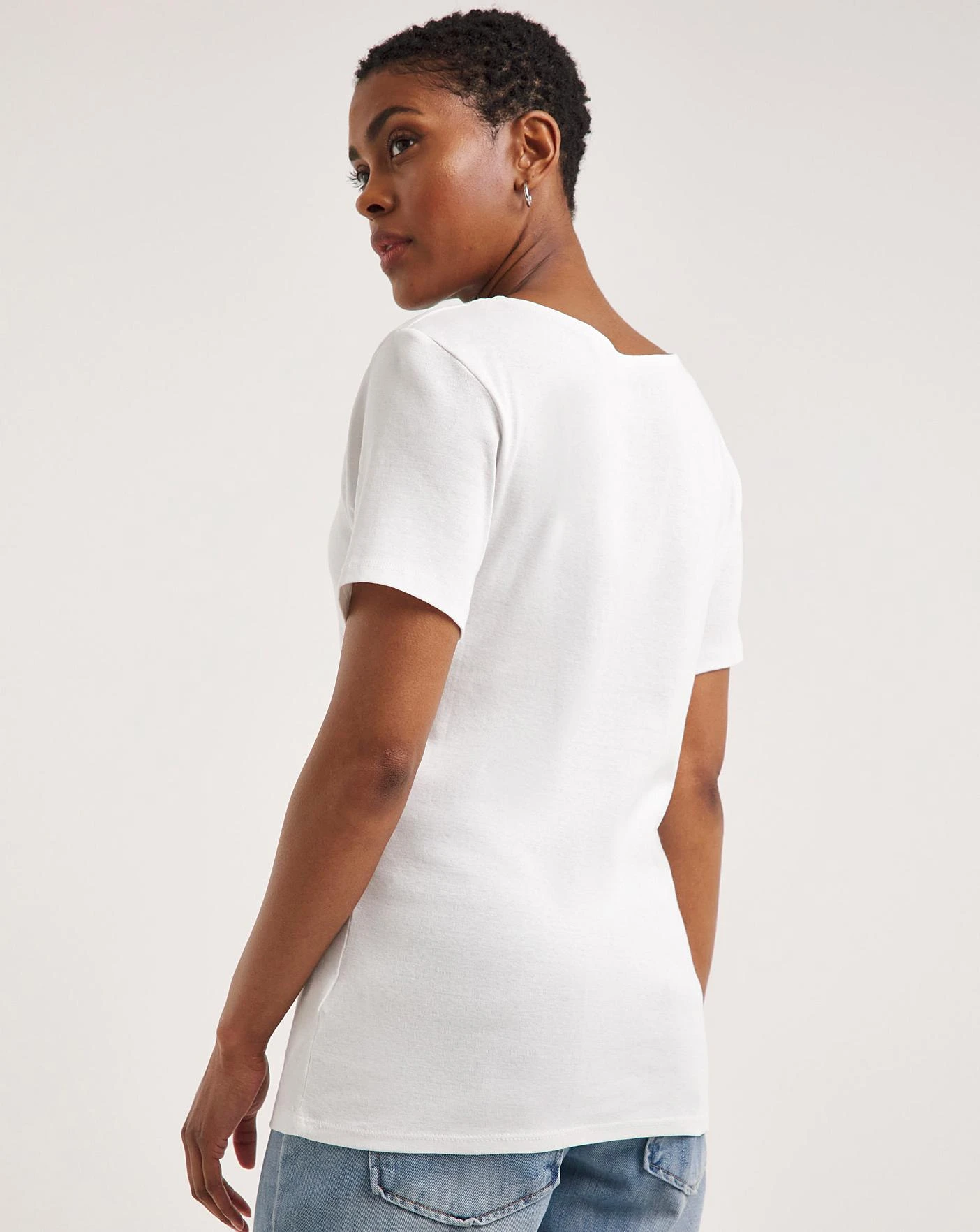 Black/White 2 Pack Button Trim Tops| Black/White 5 Black/White 2 Pack Button Trim Tops| Black/White - Image 3