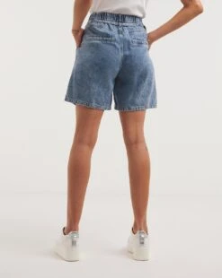 Mid Wash Mix Denim Cargo Short| Mid Wash -Trendy Rae Sales y01tt090726w