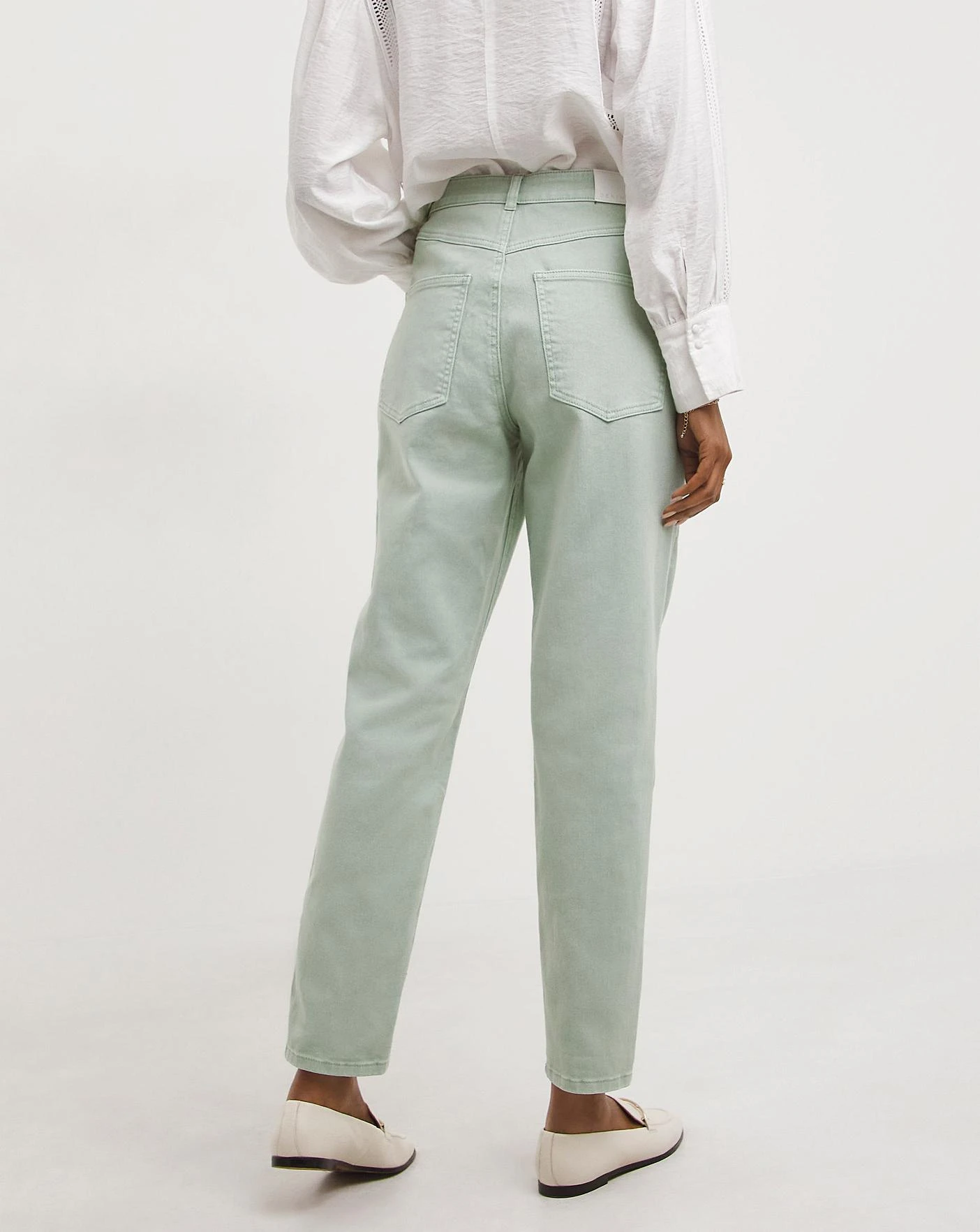 Duck Egg Blue Demi Mom Jeans| Duck Egg 5 Duck Egg Blue Demi Mom Jeans| Duck Egg - Image 3