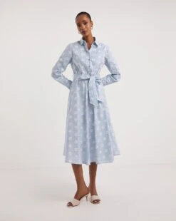 Joe Browns The Maybelle Shirt Midi Dress| Blue