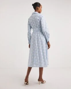 Joe Browns The Maybelle Shirt Midi Dress| Blue -Trendy Rae Sales y01ua593727w