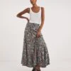 Joe Browns Floral Sequin Boho Maxi Skirt| Black Multi -Trendy Rae Sales y01ua594725w