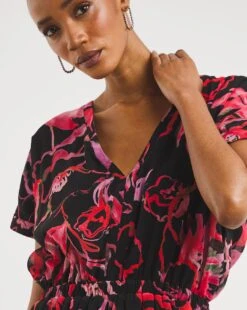 Religion Mini Dress| Red Multicolour -Trendy Rae Sales y01ux297737w