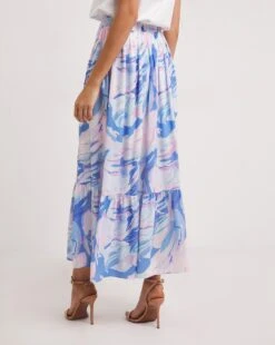 French Connection Dalla Verona Crepe Split Skirt| Blue 8 French Connection Dalla Verona Crepe Split Skirt| Blue -Trendy Rae Sales y01ux457730w