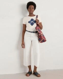 Seasalt Printing Ink T-shirt| White