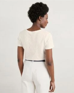 Seasalt Printing Ink T-shirt| White -Trendy Rae Sales y01ux793570s