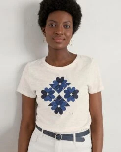 Seasalt Printing Ink T-shirt| White -Trendy Rae Sales y01ux793571s