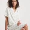 Viscose Twill Relaxed Shirt Dress| Green Print 2 Viscose Twill Relaxed Shirt Dress| Green Print -Trendy Rae Sales y01wm137757w