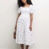 Nobody's Child Tallulah Organic Cotton Midi Dress| White -Trendy Rae Sales y01xt837505c