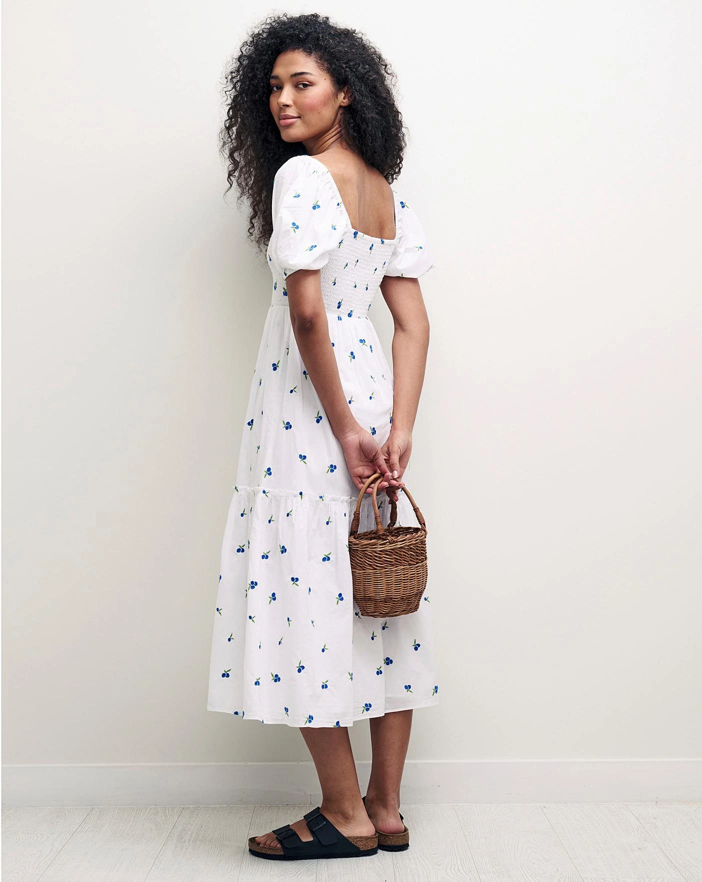 Nobody's Child Tallulah Organic Cotton Midi Dress| White 6 Nobody's Child Tallulah Organic Cotton Midi Dress| White - Image 4