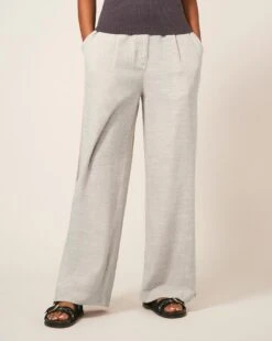 White Stuff Natural Linen Trousers| Natural