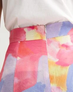 French Connection Isadora Faron Drape Sun Skirt| Multi -Trendy Rae Sales y01yu578742w