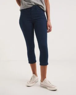 Amber Indigo Pull On Crop Jeggings| Indigo -Trendy Rae Sales y01yy458738w
