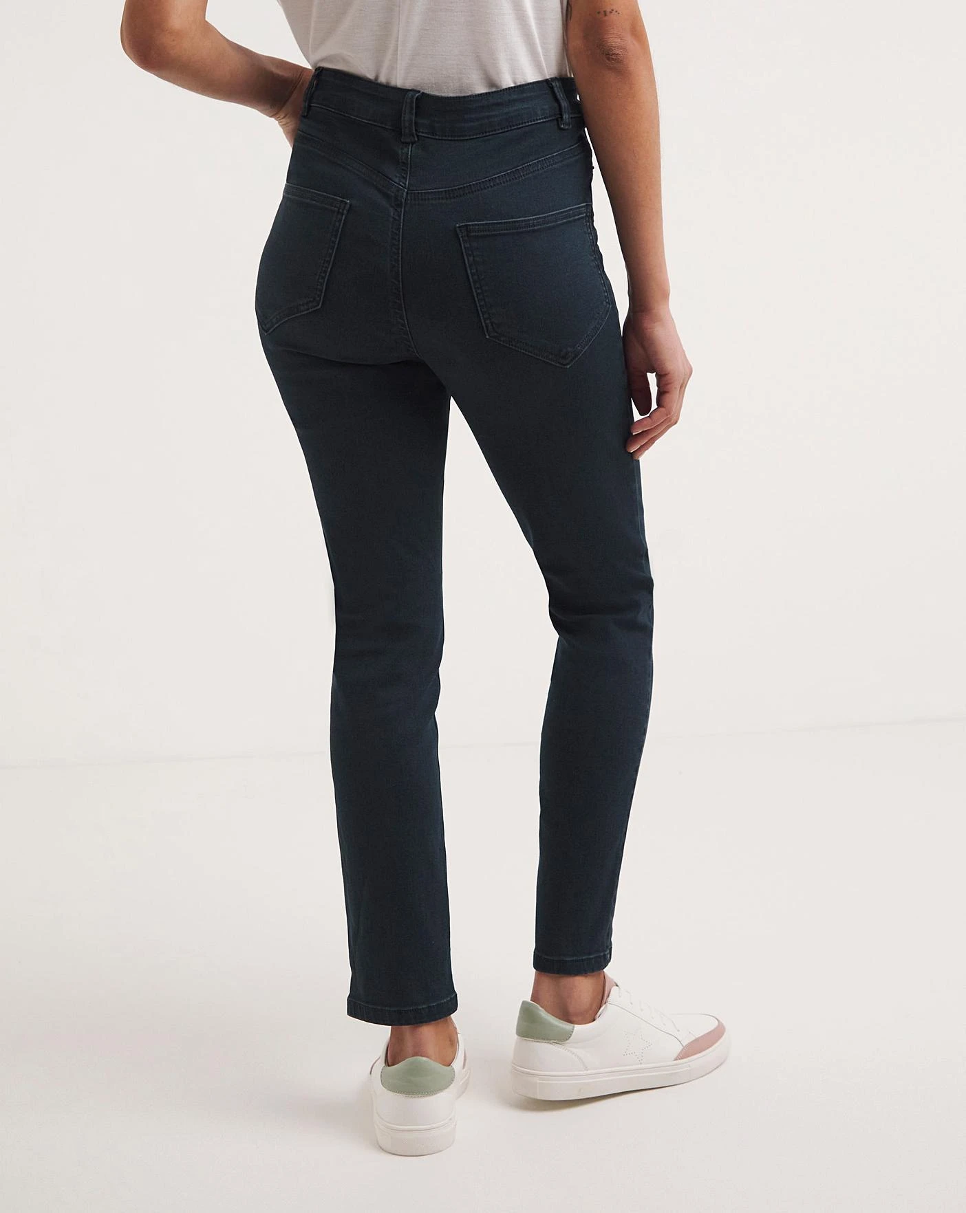 Lexi Dark Indigo High Waist Super Soft Slim Leg Jeans| Dark Indigo 4 Lexi Dark Indigo High Waist Super Soft Slim Leg Jeans| Dark Indigo - Image 2